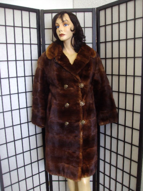 Mint Chinese Mink Fur Jacket Coat Women Woman Sz 4