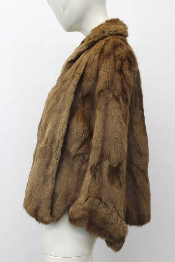 Mint Squirrel Fur Cape Stole Jacket Women Woman S… - image 4