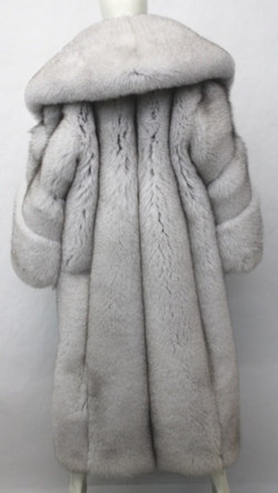 Brand New Norwegian Blue Fox Fur Coat Jacket Women Woman Size All