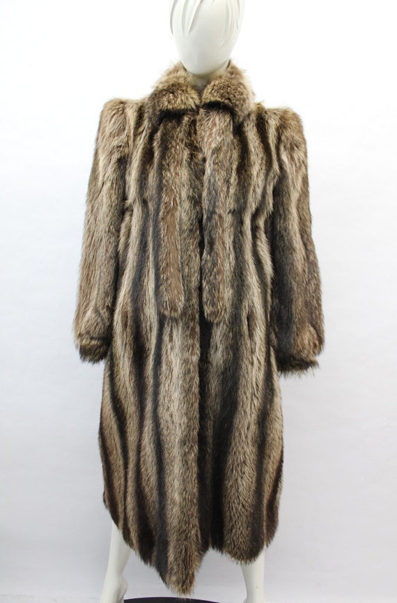 Mint Raccoon Racoon Fur Coat Jacket Women Woman S… - image 1