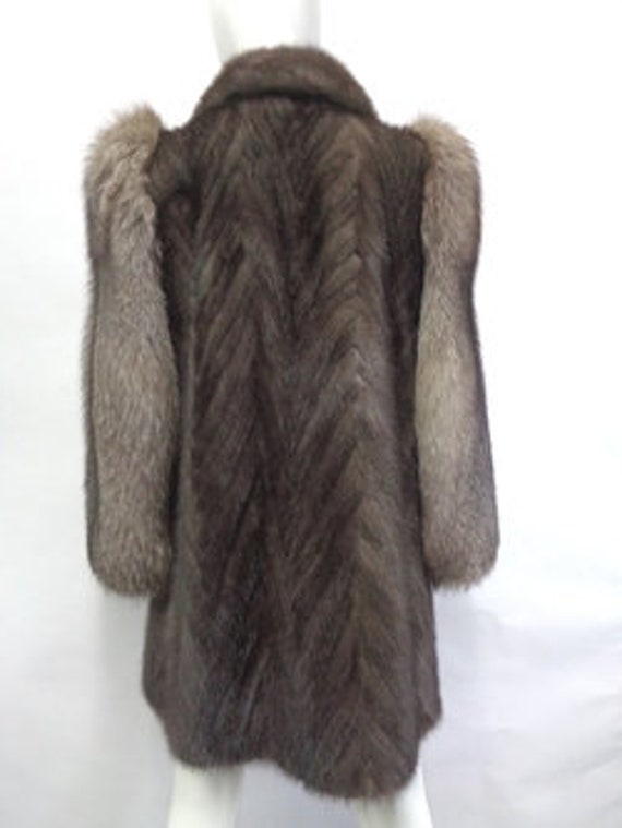 素晴らしいブルーアイリスミンクテール＆フォックスファーコート