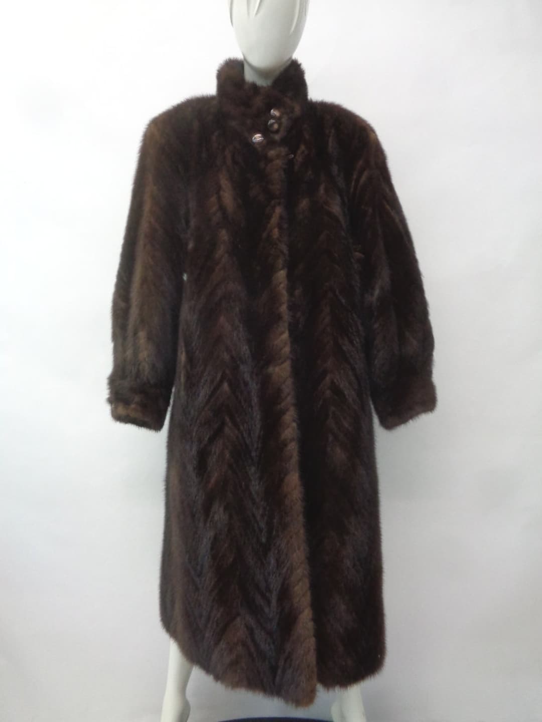 Mint Canadian Dark Ranch Mink Fur Coat Jacket Women Woman Size 6