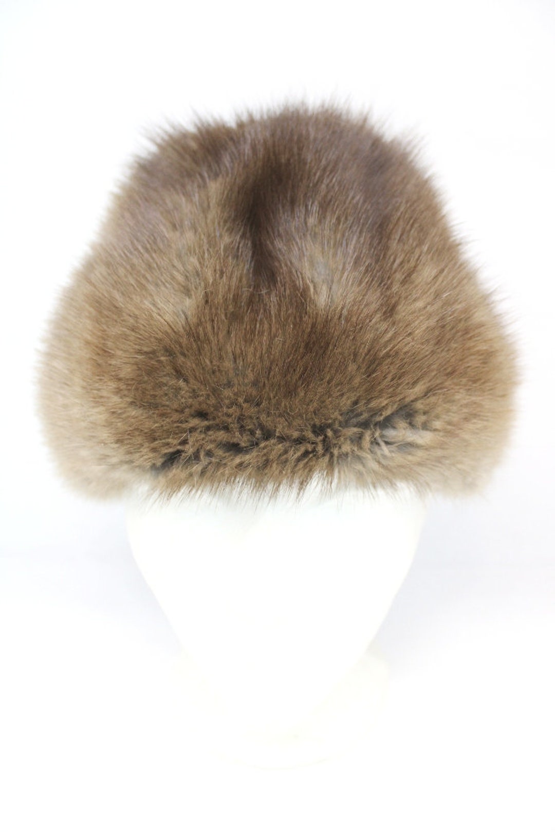 Mint Natural Muskrat Fur Hat Women Woman Size All - Etsy display picture 3