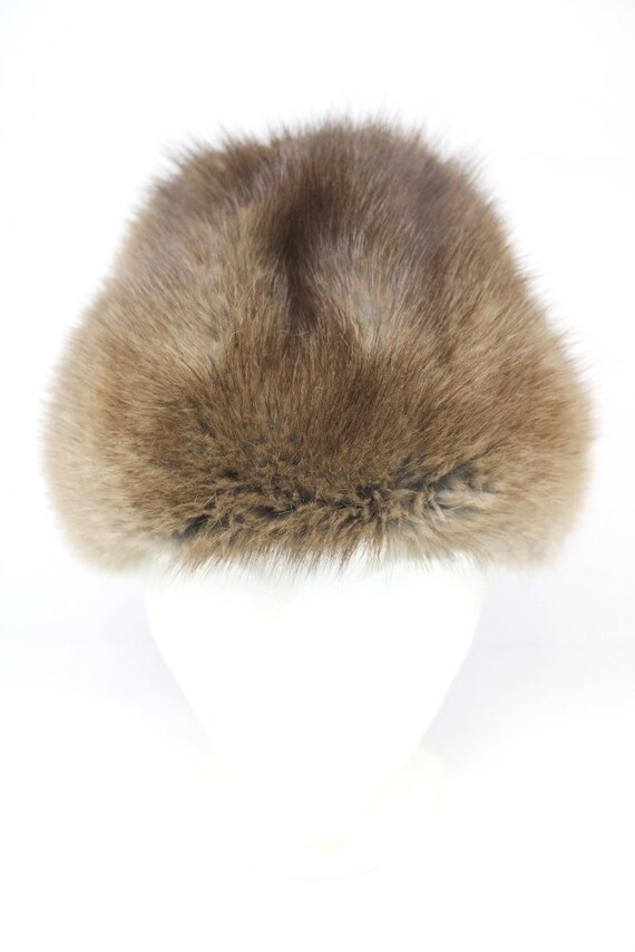 Mint Natural Muskrat Fur Hat Women Woman Size All - Etsy display picture 3