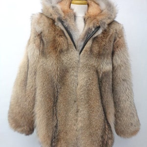 Brand New Natural Coyote Fur Jacket Coat Men Man Size All