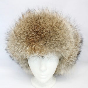 Brand New Coyote Fur Hat With Ear Flats For Man Men Size All Full Fur