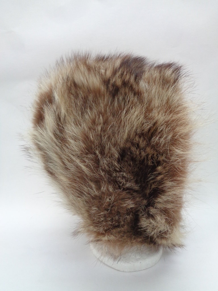 Mint Natural Raccoon Racoon Fur Hood Hat Cap Women Woman  display picture 1