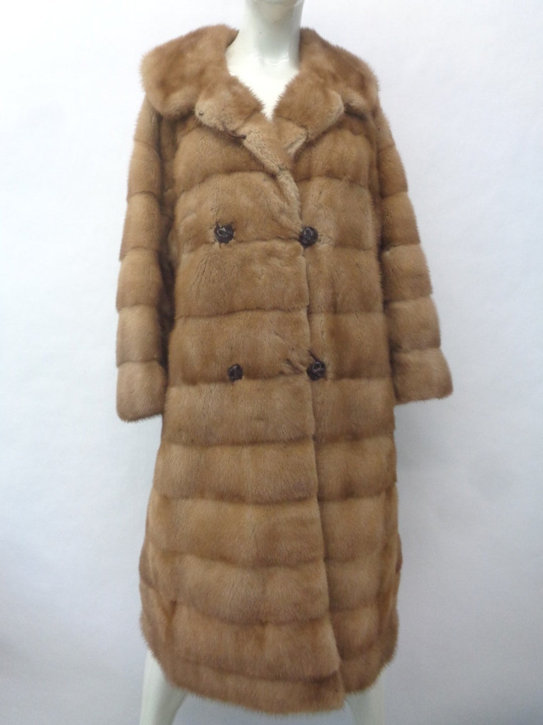 Oliverfurs Mint Canadian Pastel Mink Fur Coat Jacket Women Woman Size 6 Small