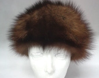 Brand New Fisher Fur Hat Cap Women Woman Size All Beret Style