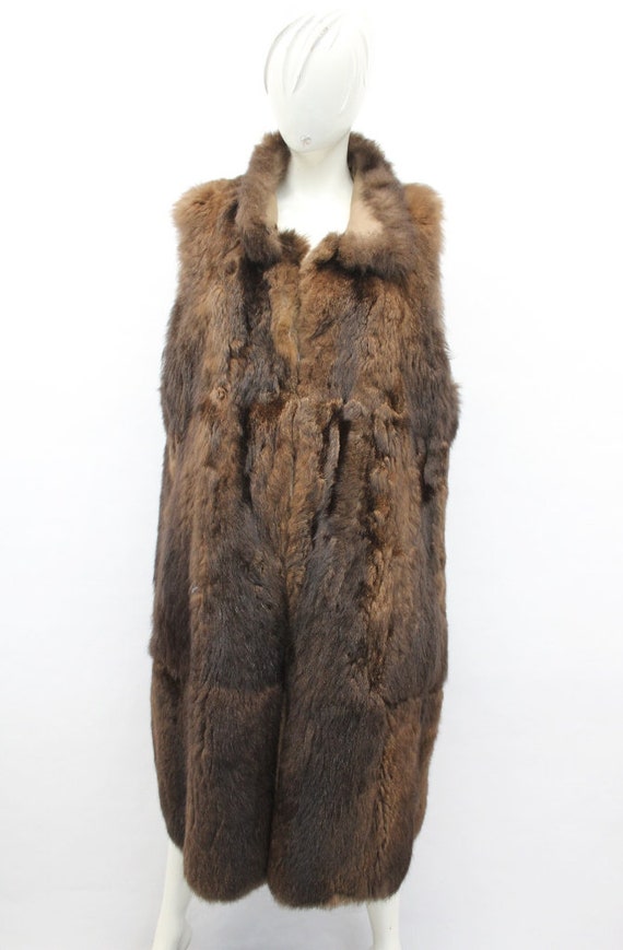 Scrap Item: Brown Opossum Fur Vest Arts & Crafts