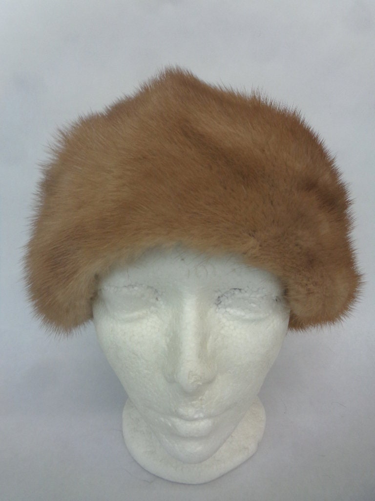 Mint Canadian Pastel Mink Fur Hat Cap Women Woman Size All  display picture 1