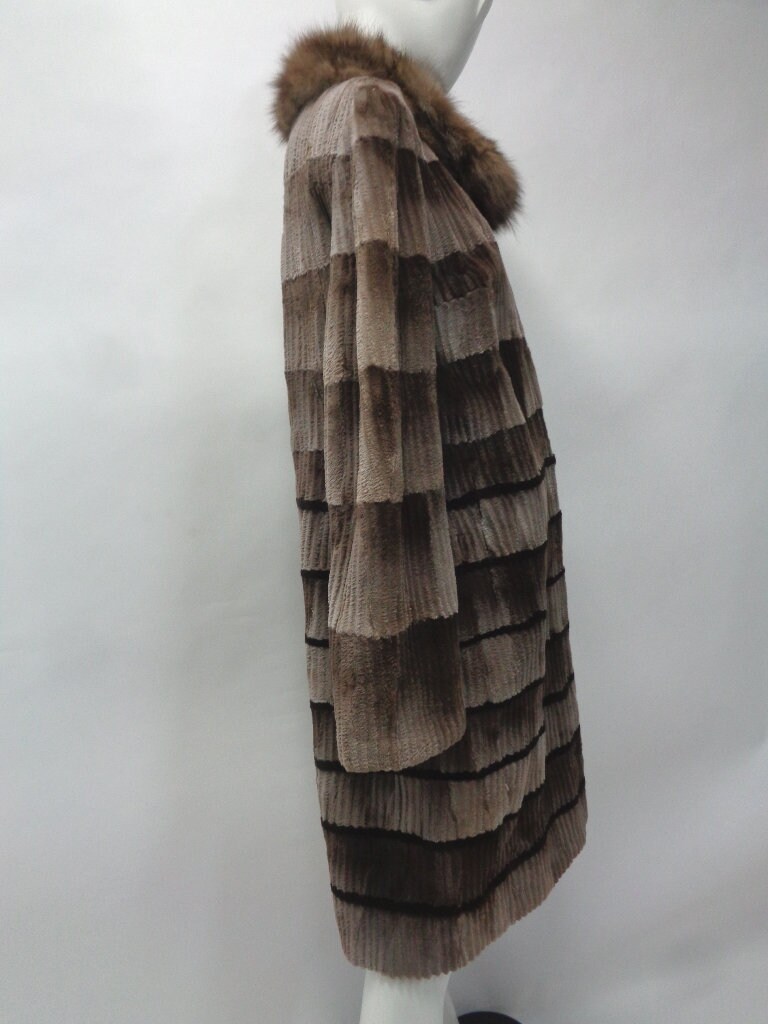 Showroom New Phantom Sheared Beaver Sable Fur Coat Jacket Women Woman ...
