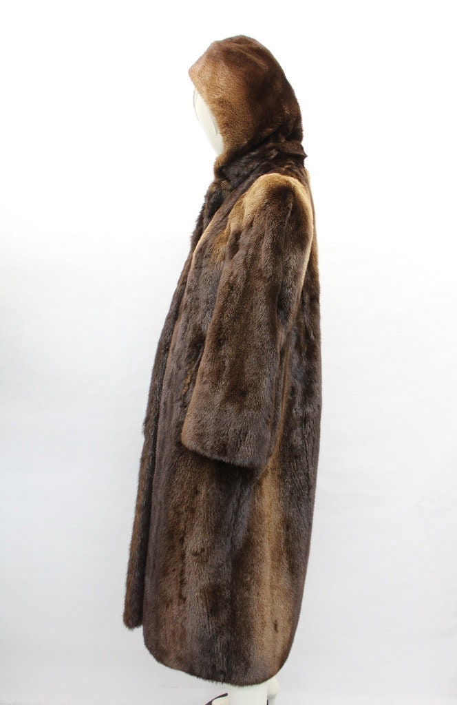 Exquisite Vintage Long Blush Beige Sheared Beaver Coat with