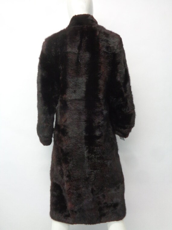 Mint Dark Brown Muskrat Fur Coat Jacket Women Wom… - image 4