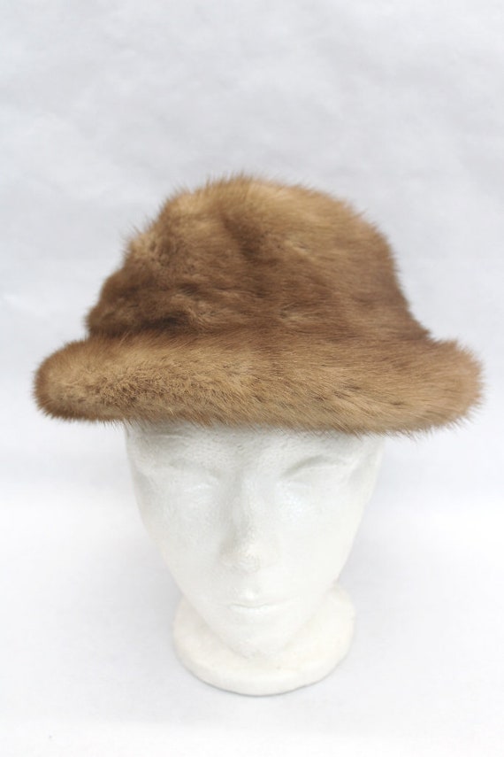 Excellent Canadian Pastel Mink Fur Hat Women Woman