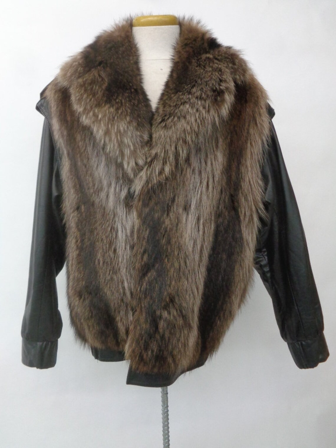 Excellent Natural Raccoon Racoon Fur & Leather Jacket Coat Men - Etsy