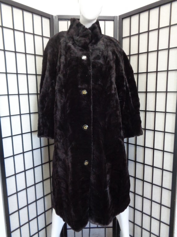 Black sheared mink coat best sale