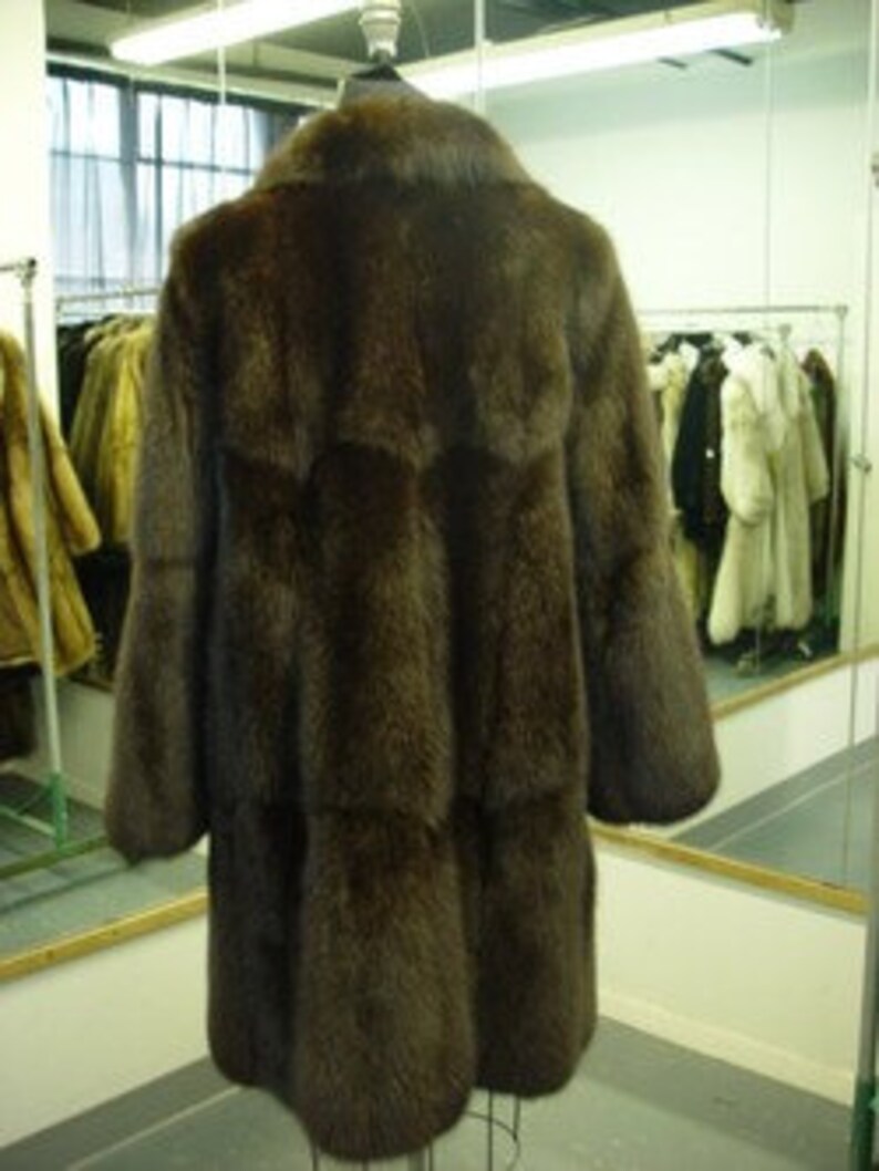 Brand New Dark Brown Canadian Sable Fur Coat Jacket Women Woman - Etsy