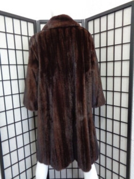 female mahogany mink coat