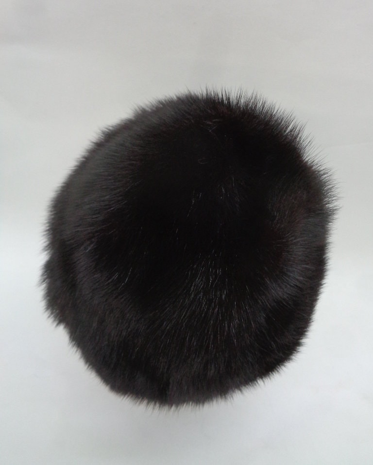 Mint Canadian Dark Ranch Mink Fur Hat Cap Women Woman Size  display picture 2