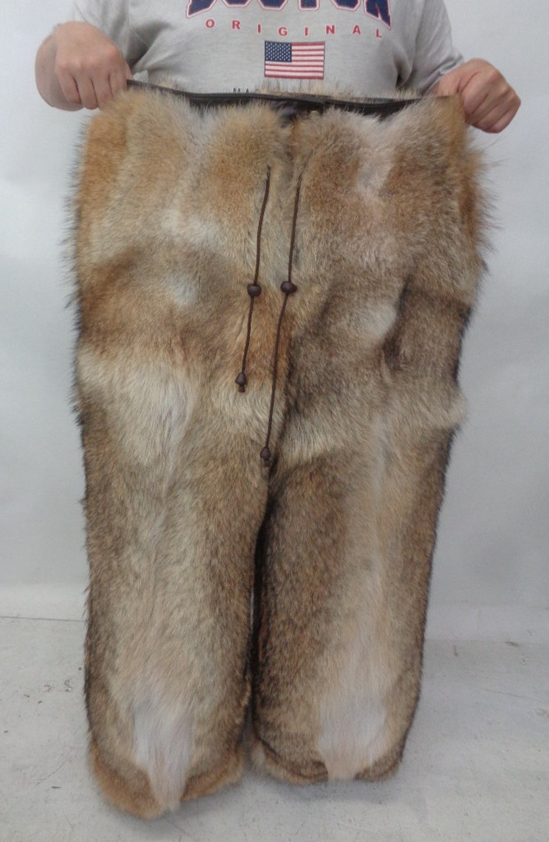Brand New Natural Coyote Fur Pants Men Man Size All - Etsy