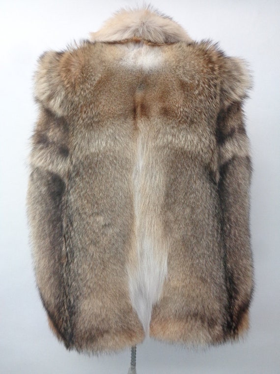 Brand New Natural Coyote Fur Vest Men Man Size All - image 4