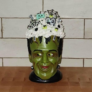 Frankenstein Bust, Frankenstein Monster, Halloween Decor, Halloween Gift, Frankenstein, Bride of Frankenstein, Monster, Spooky, Zombie