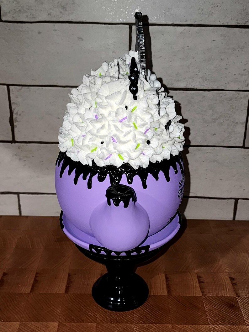 Black Cat Teapot, Apothecary, Witch, Cauldron, Halloween Decor, Happy