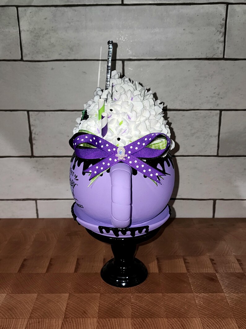 Black Cat Teapot, Apothecary, Witch, Cauldron, Halloween Decor, Happy