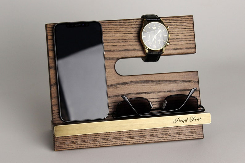 Bronze Anniversary Gift for Men / Him . Docking Station with Etsy
