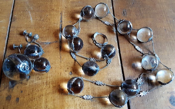 Pools of Light | Necklace & Earrings