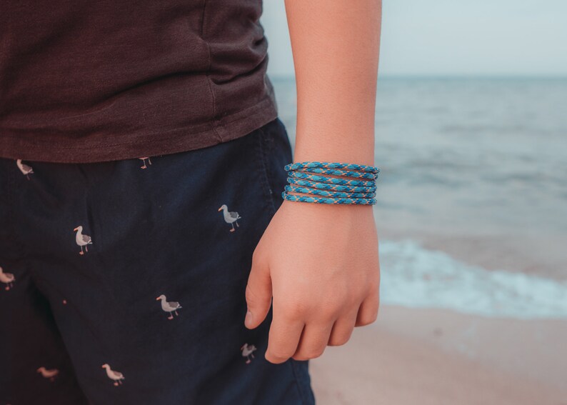 Mens nautical bracelets Sailing rope bracelet with silver Etsy