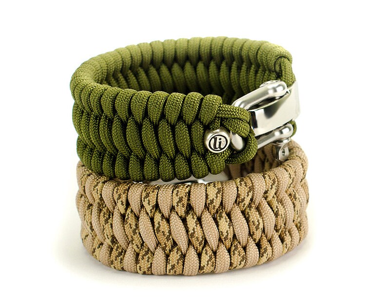 Wide paracord bracelet Double wide paracord bracelet with Etsy