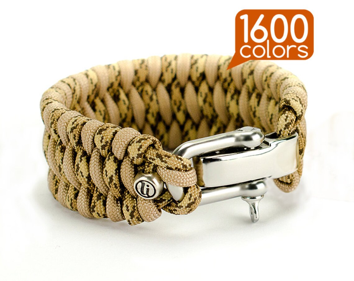 Wide paracord bracelet Double wide paracord bracelet with Etsy