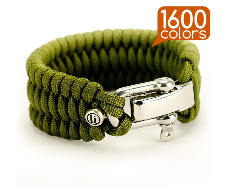 Wide paracord bracelet Double wide paracord bracelet with Etsy