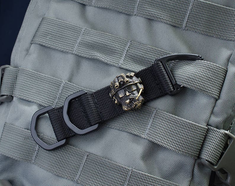 Lanyard keychain \u2013 Designer keychains with a bronze bead-clip.