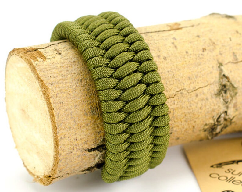 Wide paracord bracelet Double wide paracord bracelet with Etsy