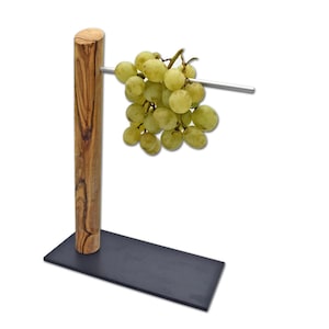 Weintraubenhalter oder Bananenhalter aus Olivenholz