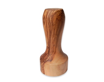 Tamper / coffee tamper Espresso compressor made of olive wood