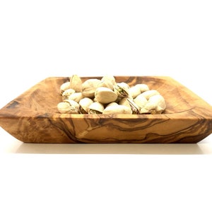 Olive wood bowl rect. 13 x 13 cm / 5.1 x 5.1 inches image 4