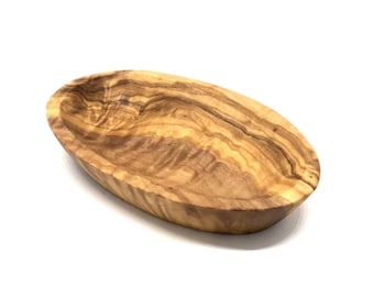 Bowl oval MITTEL made of olive wood