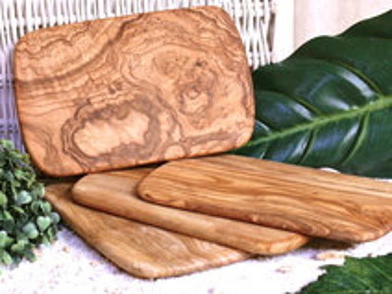 6 x cutting board olive wood 22 x 13 cm 8.6 x 5 inches