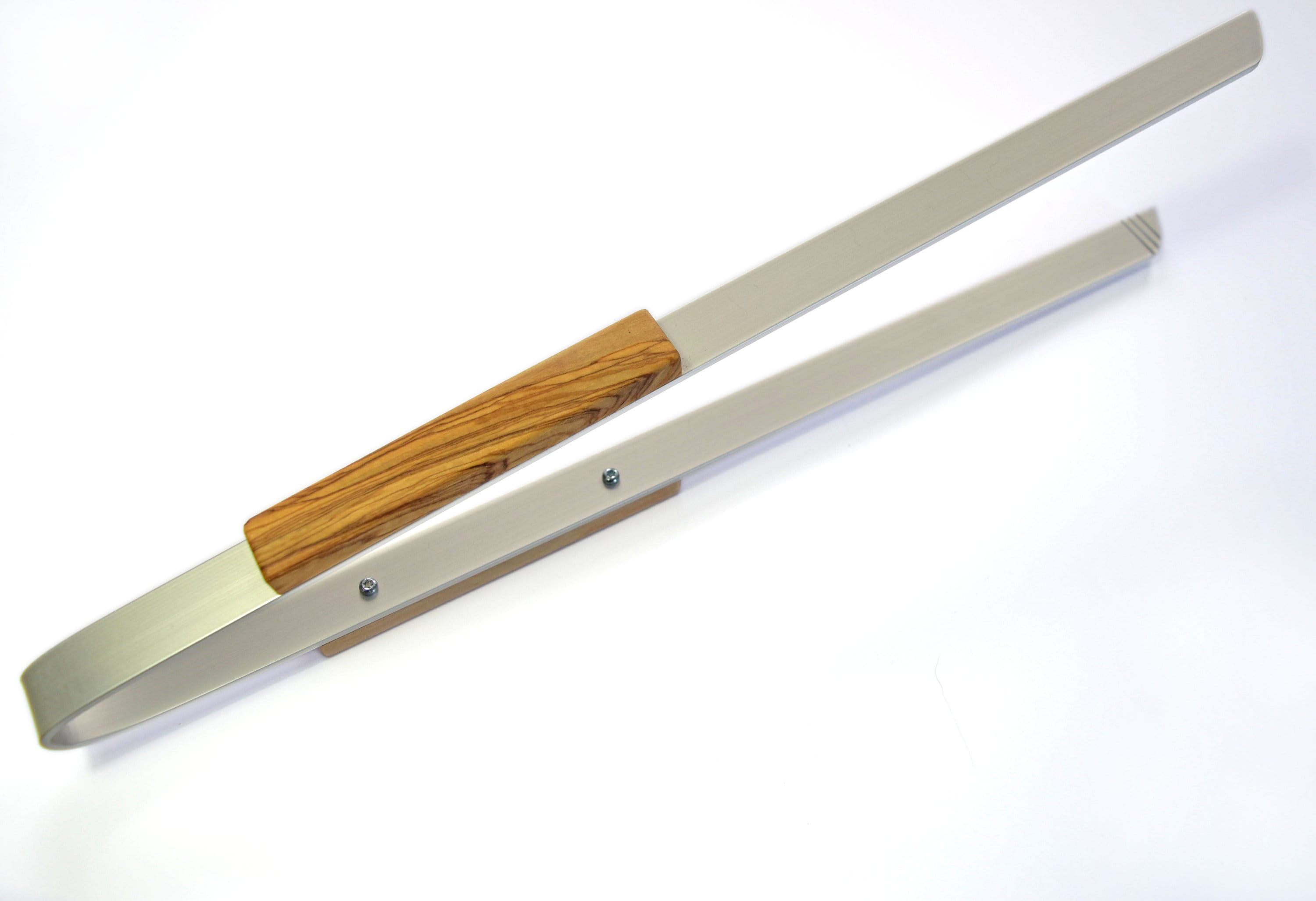 Grill tongs "Big Daddy" made of aluminum with handles made of olive wood, 50 cm