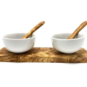 Dip bowl set KLASSIK (8,5 cm / 3.3 inches) included 2 spoons