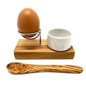 Egg cup DESIGN PLUS with metall support incl. egg spoon