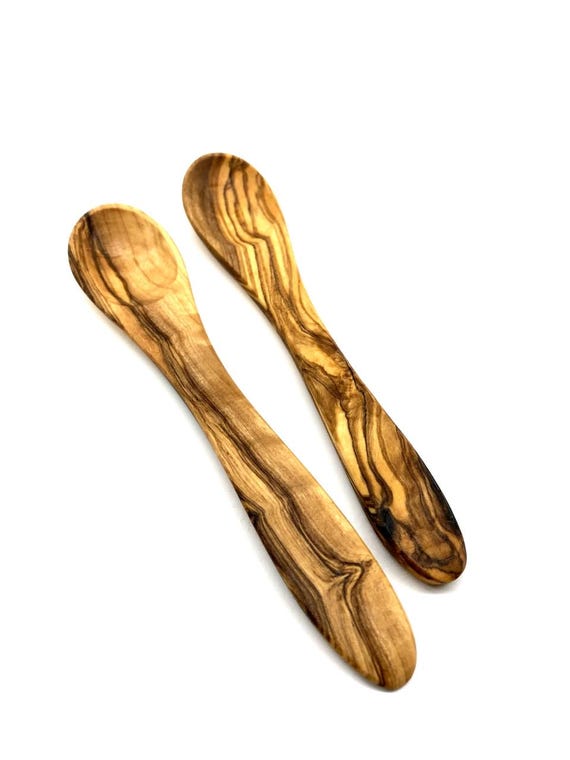 Set 4 Cucchiai In Legno Di Ulivo Non Verniciato - Per Marmellata, Caffè E Miele - Foto 6