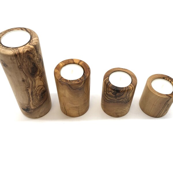Wood Tealight Holder Etsy