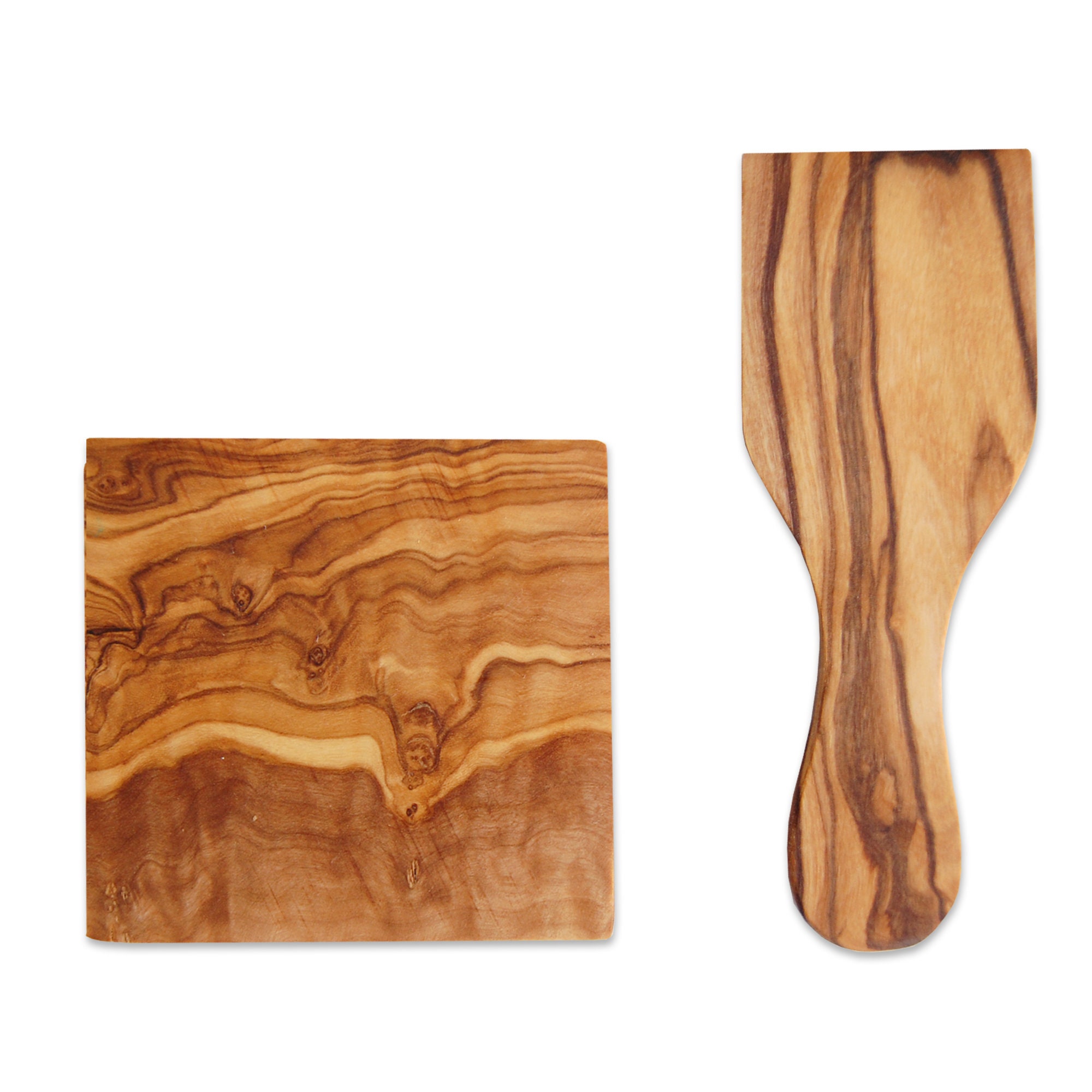 Set of 8 raclette scrapers and coasters for the pan olive Etsy