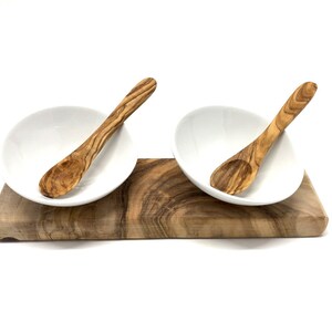 Dip bowl set DESIGN incl. 2 bowls  (10 cm / 3.9 inches) & 2 spoons