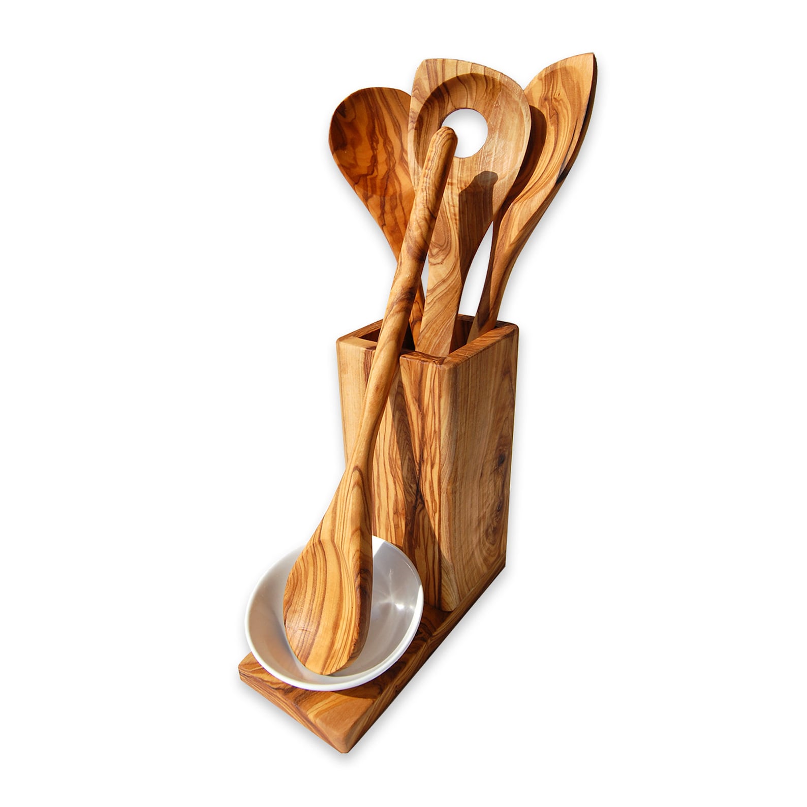 Set of 5 Wooden Spoon Holder for Cooking Utensils Etsy